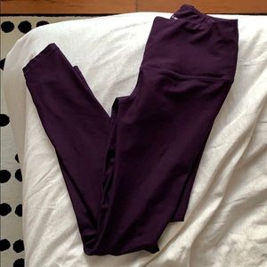 Purple leggings